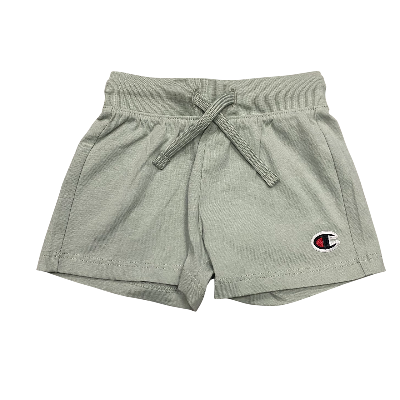 Champion completino da bambina maglietta e pantaloncino in cotone jersey 405117 GS129 salvia
