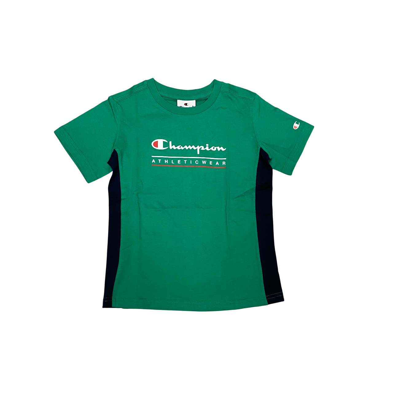 Champion completino junior maglietta manica corta e pantaloncino 306992-GS130 verde-blu
