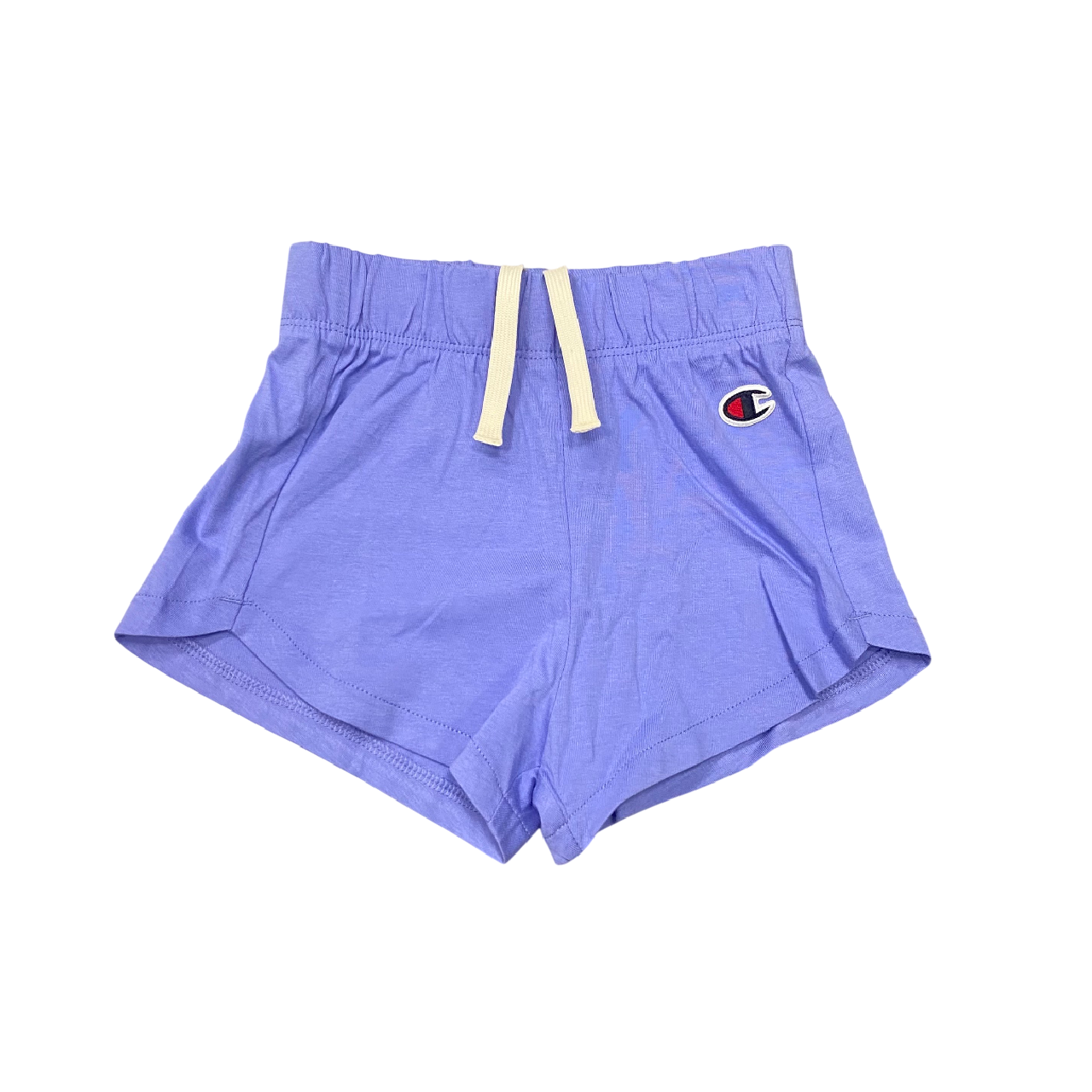 Champion completo da bambina maglietta e pantaloncino in cotone jersey 405096 YS141 panna-lilla