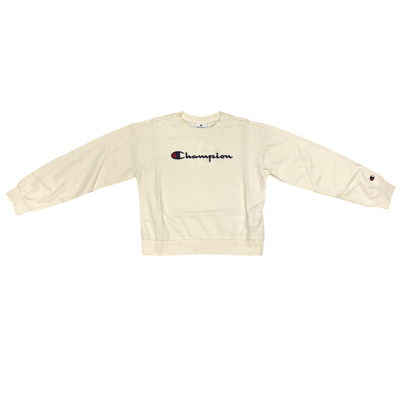 Champion felpa girocollo da ragazza 405086 YS141 sabbia