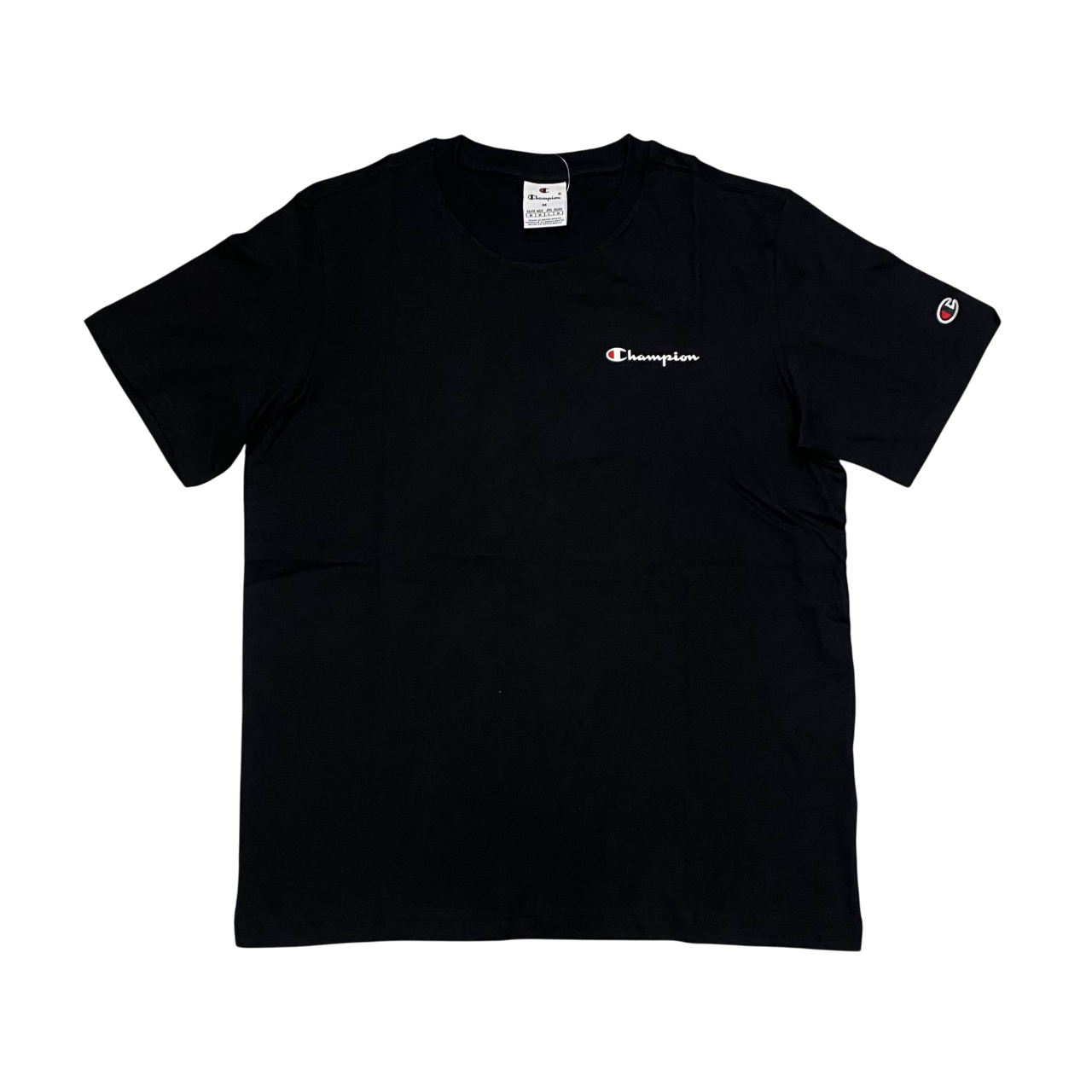 Champion maglietta manica corta da uomo in jersey con logo piccolo 220264-KK001 nero