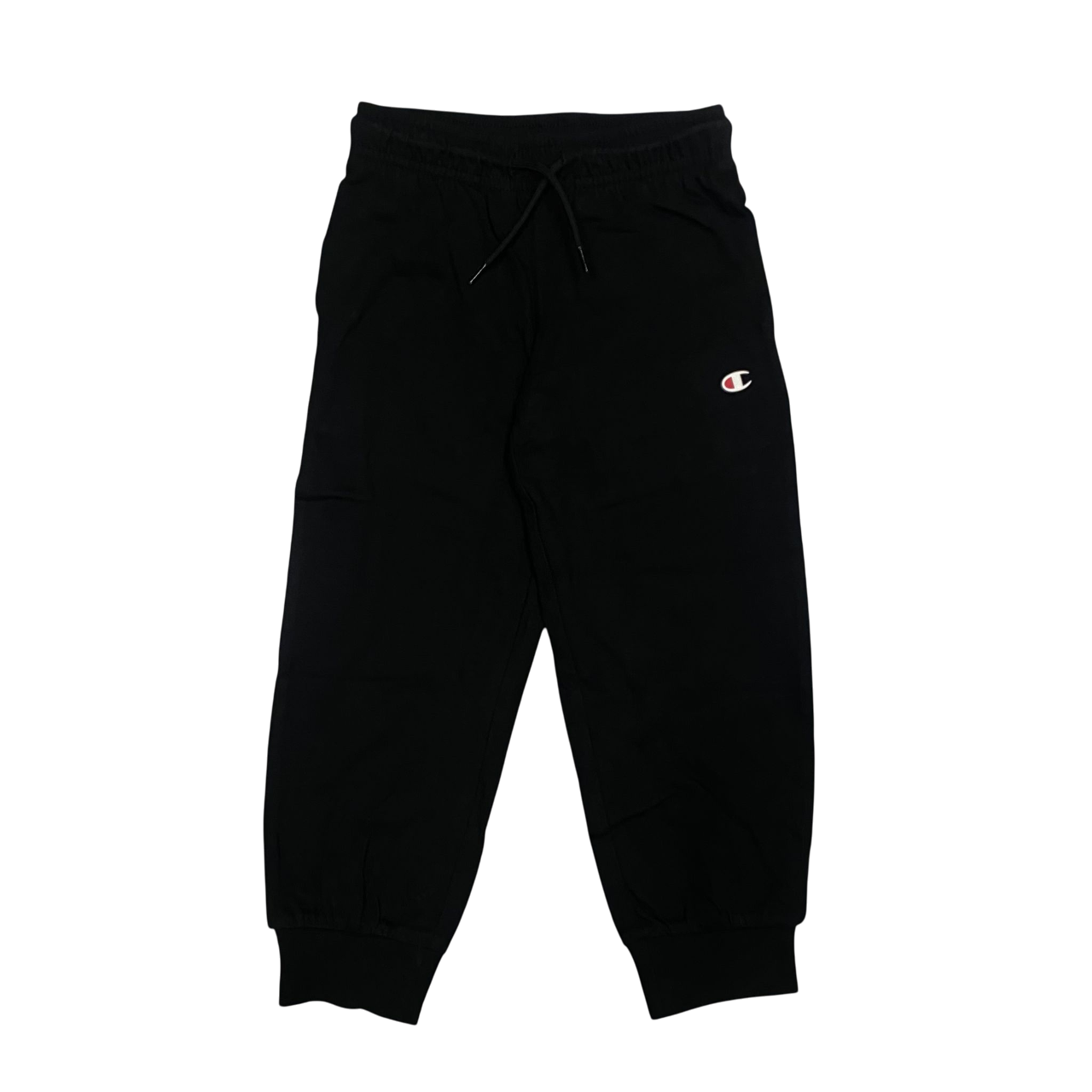 Champion pantalone sportivo da bambino con elastico alla caviglia 307051 KK001 nero
