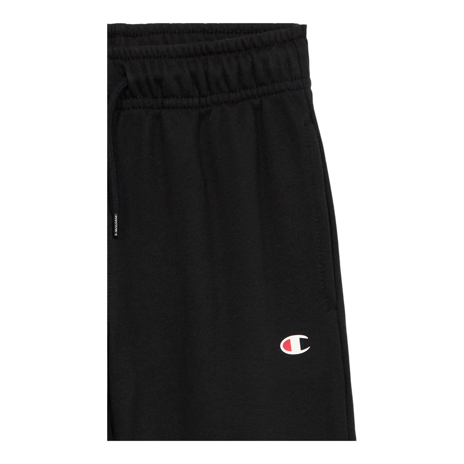 Champion pantalone sportivo da bambino con elastico alla caviglia 307051 KK001 nero