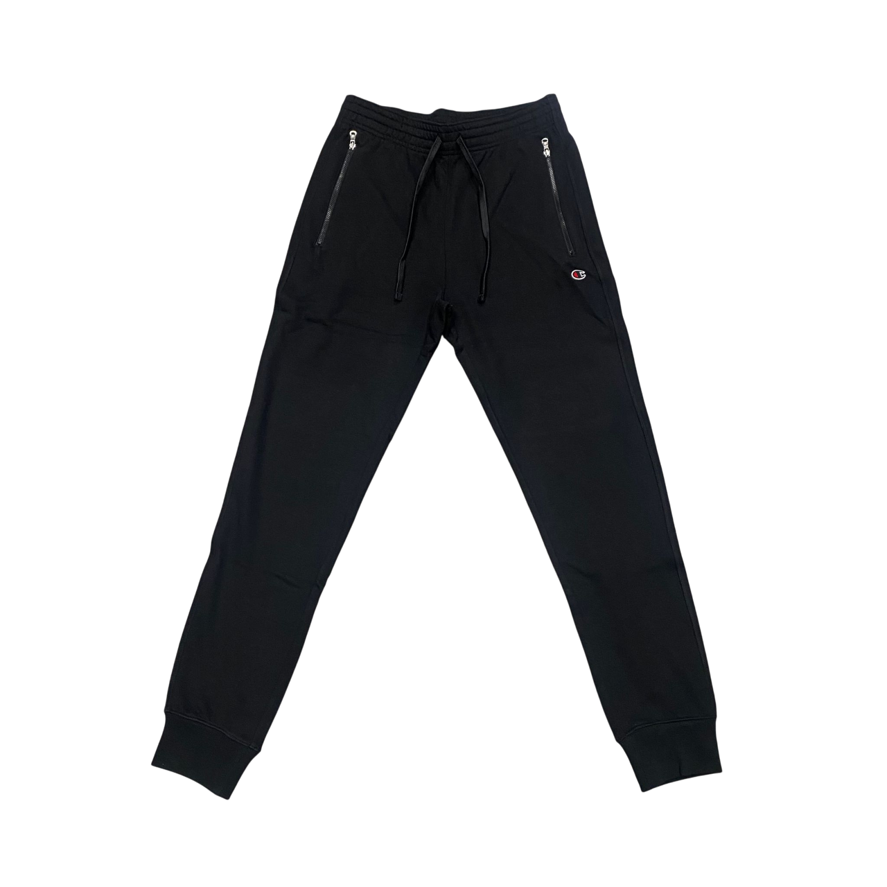 Champion pantalone sportivo da uomo con polsino alla caviglia 220804 KK001 nero
