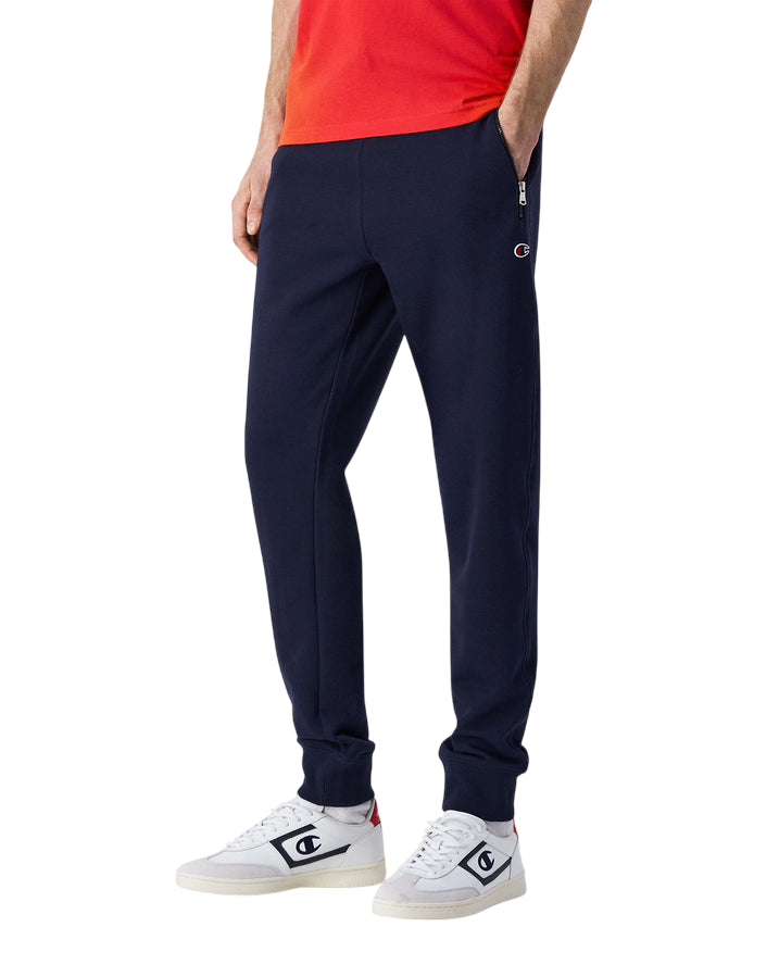 Champion pantalone sportivo da uomo con polsino alla caviglia 220804 BS501 blu