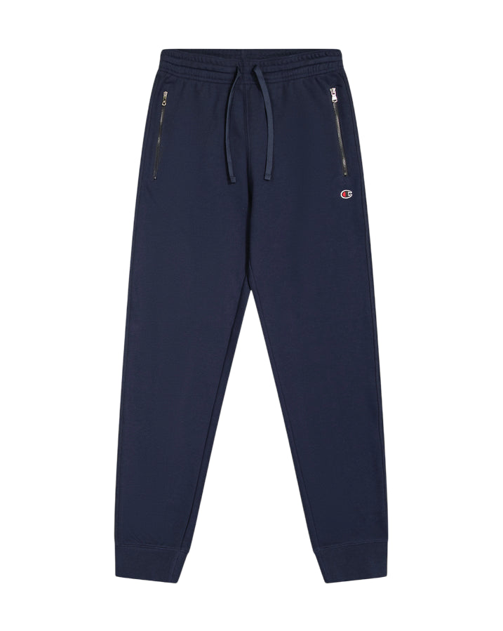 Champion pantalone sportivo da uomo con polsino alla caviglia 220804 BS501 blu - FRONTE