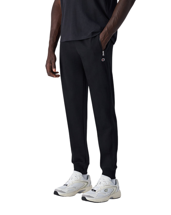 Champion pantalone sportivo da uomo con polsino alla caviglia 220804 KK001 nero