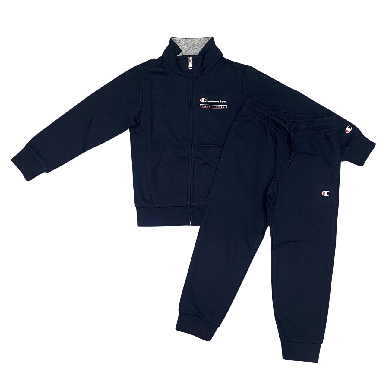 Champion tuta sportiva in cotone garzato da junior 306995-BS501 blu