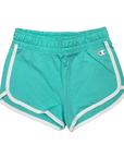 Champion completo da ragazza canotta e pantaloncino 404930 GS009 verde acqua