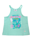 Champion completo da ragazza canotta e pantaloncino 404930 GS009 verde acqua