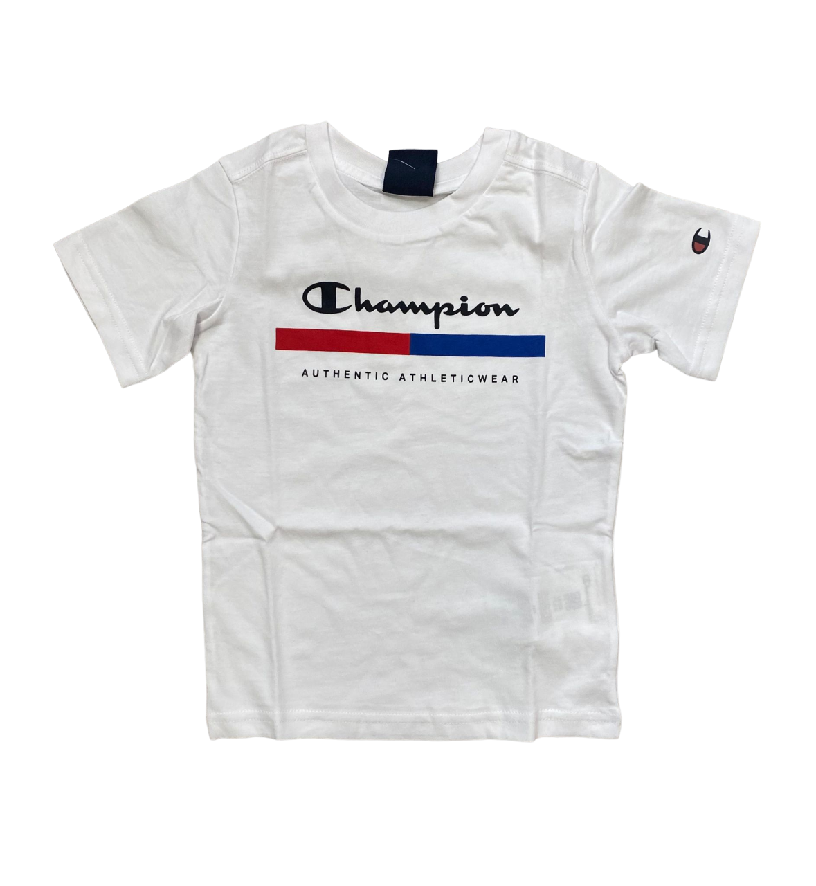 Champion maglietta manica corta da ragazzo con stampa 306696 bianco