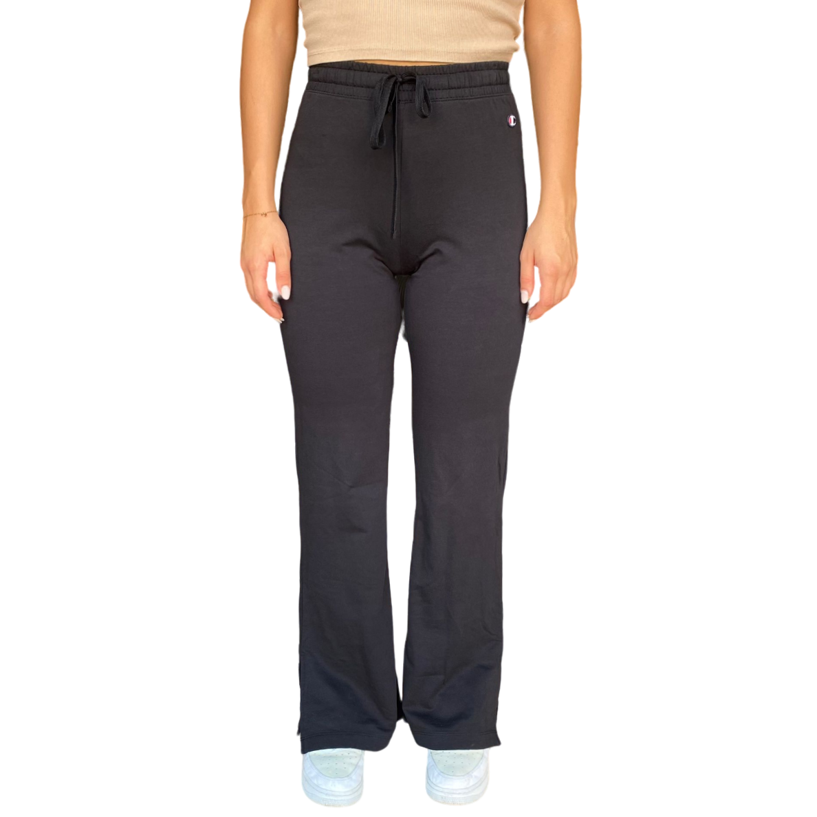 Champion pantalone largo da donna 117129 nero