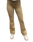 Champion pantalone sportivo da donna a vita alta e largo a zampa 117137 beige