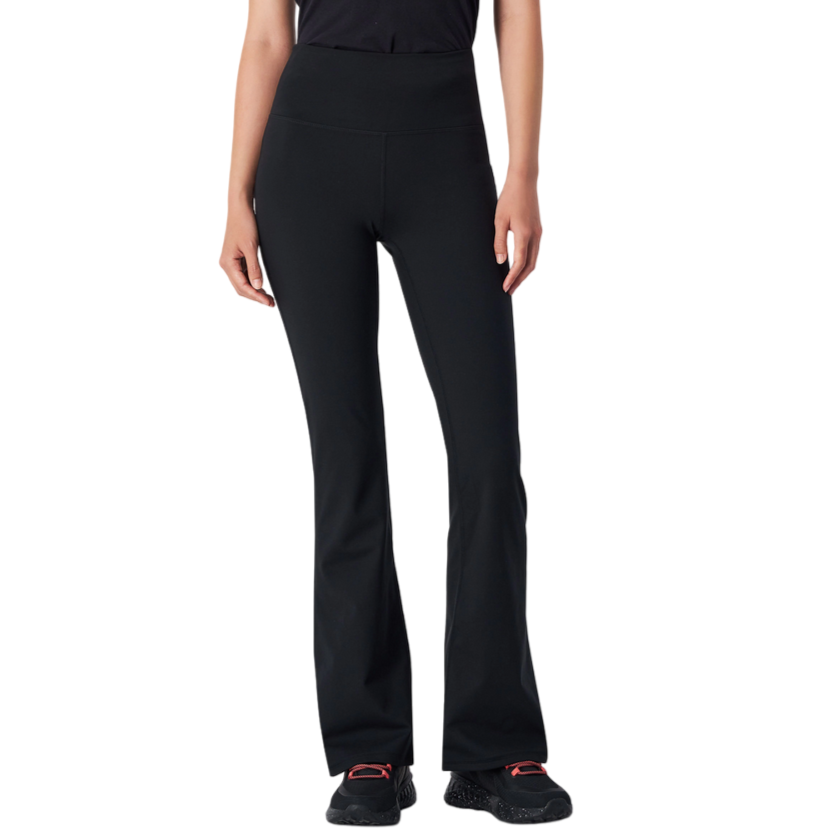 Champion pantalone sportivo da donna con vita alta e gamba a zampa Flare Leggings M59452 X001 nero