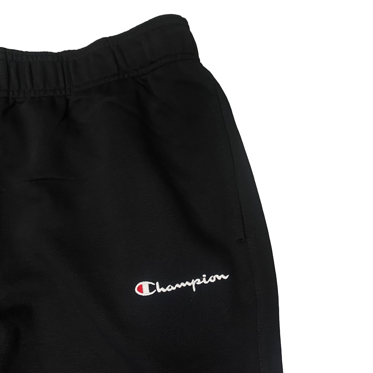 Champion pantalone sportivo da uomo  con orlo diritto in cotone leggero 220302 KK001 nero