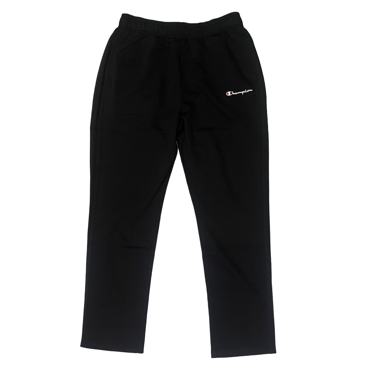 Champion pantalone sportivo da uomo  con orlo diritto in cotone leggero 220302 KK001 nero