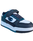 Champion scarpa sneakers da bambino con laccio elastico e velcro RD18 Heritage S32815 BS501 blu-bianco