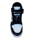 Champion scarpa sneakers da ragazzo con laccio e velcro S32413-WW019 bianco-nero