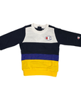 Champion tuta da bambino girocollo 306789 BS501 blu-bianco-giallo