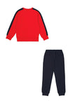 Champion tuta da ragazzi con felpa girocollo 306862 RS011 rosso-blu