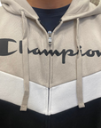 Champion tuta sportiva con cappuccio da uomo 220291 ES057 grigio-nero