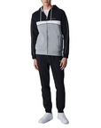 Champion tuta sportiva da uomo in cotone 219395 CCOM/NBK grigio-nero