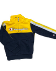 Champion tuta sportiva in cotone da ragazzo con cerniera intera 306728 BS501 giallo blu