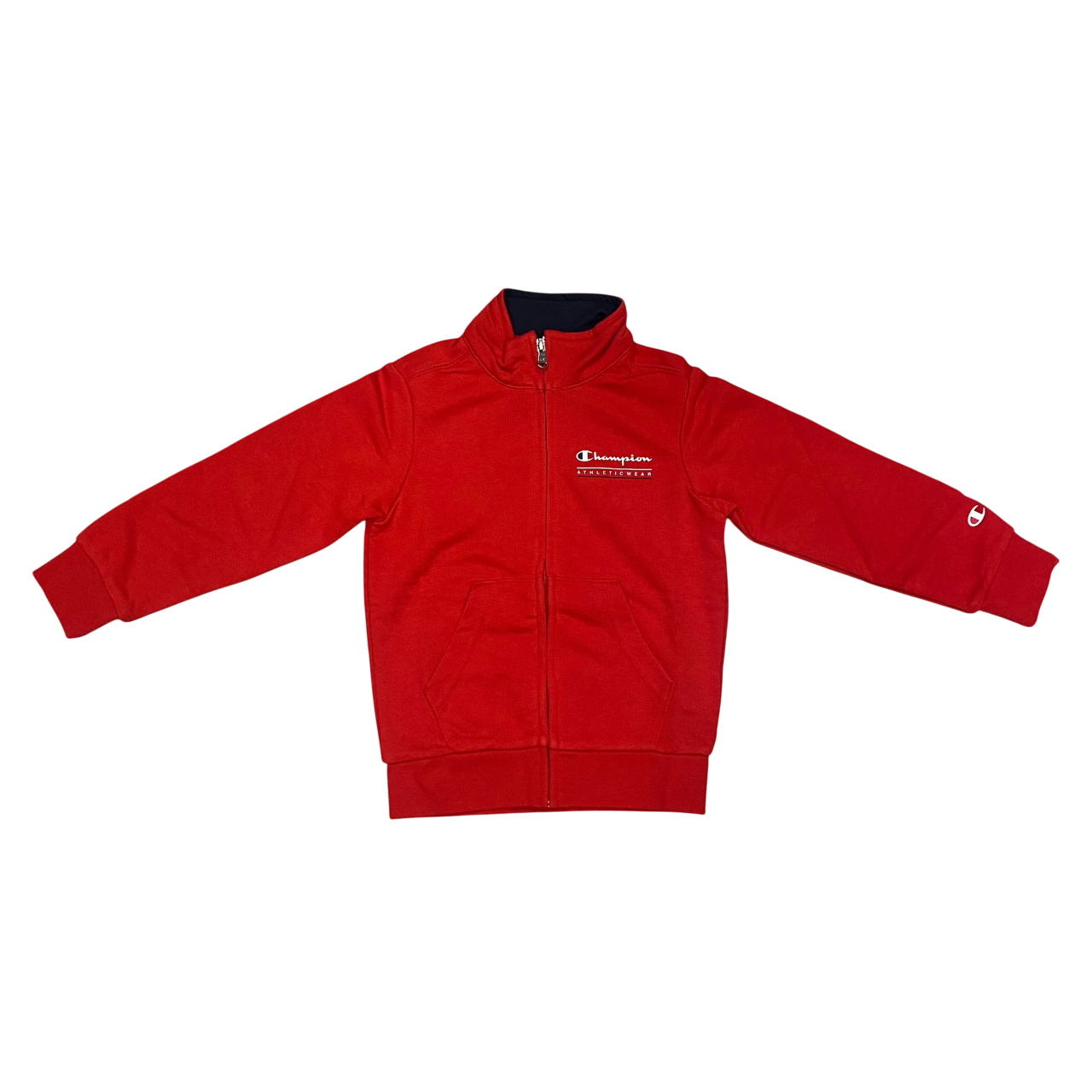 Champion tuta sportiva in cotone garzato da junior 306995-RS011 rosso-blu