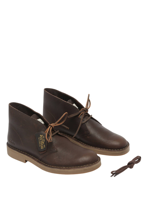 Clarks – Polacchino Uomo Desert Boot Evo in Pelle 26183363 Marrone | Comfort Contemporaneo, Heritage Iconica, Pelle Premium - lacci