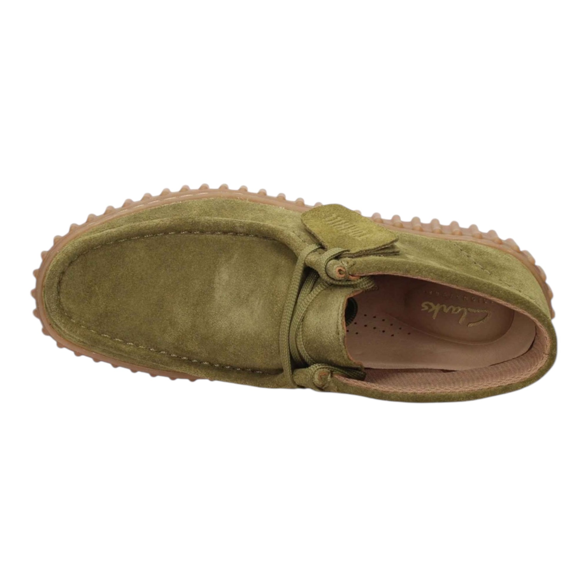 Clarks – Scarpa Casual Torhill Moss 26183872 Verde| Nabuk Premium, Suola Scanalata, Comfort Wallabee Vintage