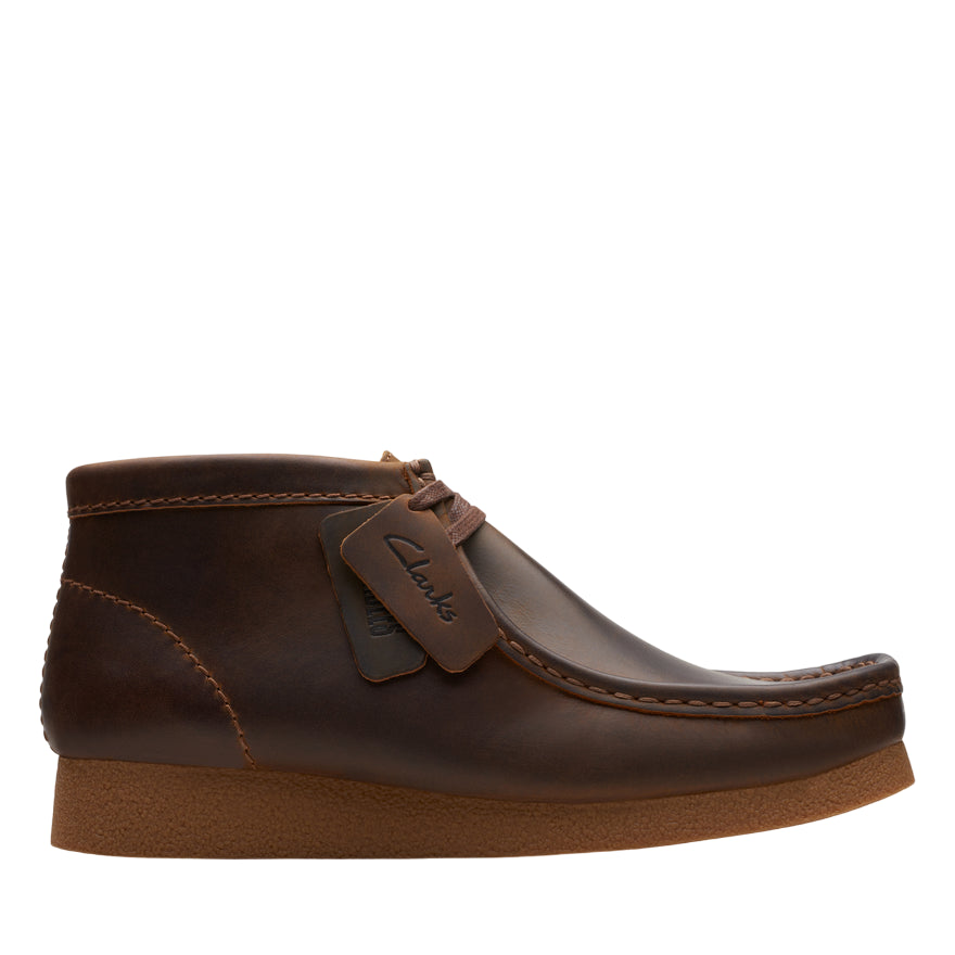 Clarks Stivaletto da Uomo Wallabee EVO BT in Pelle Marrone – Codice Articolo 26172822 - vista laterale