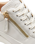 Clarks scarpa casual da donna Tivoli Zip 176650 D bianco sporco