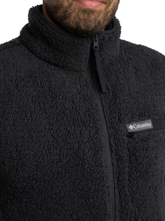Columbia Giacca Pile Uomo Sherpa Rugged Ridge™ Nero AM2797-010 | Calore Riciclato &amp; Stile Versatile - dettaglio