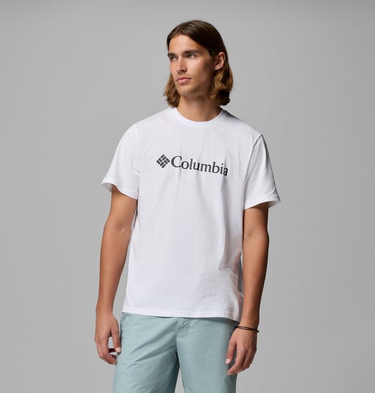Columbia T-shirt Uomo CSC Basic Logo Cotone Biologico Bianco - 2155001100