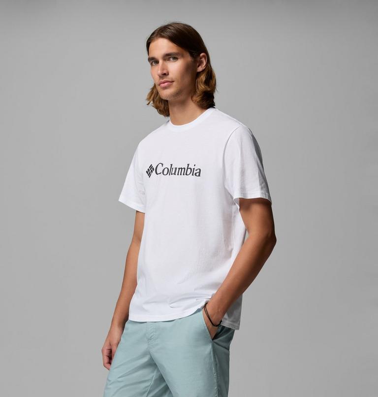 Columbia T-shirt Uomo CSC Basic Logo Cotone Biologico Bianco - 2155001100