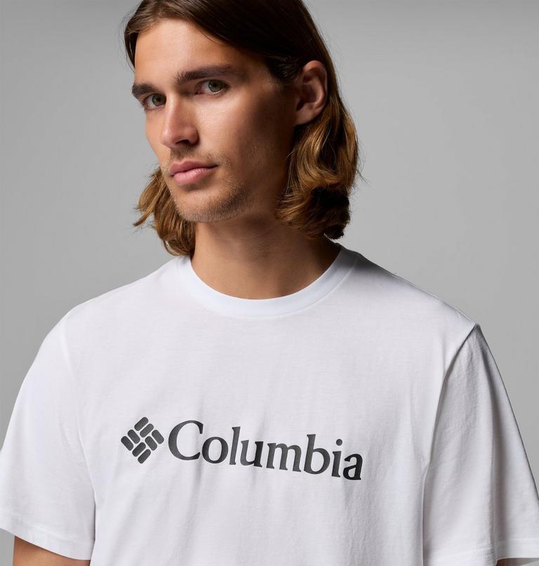 Columbia T-shirt Uomo CSC Basic Logo Cotone Biologico Bianco - 2155001100