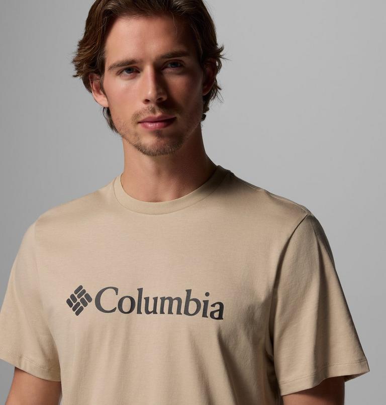 Columbia T-shirt in cotone biologico CSC Basic Logo da uomo 2155001271 beige