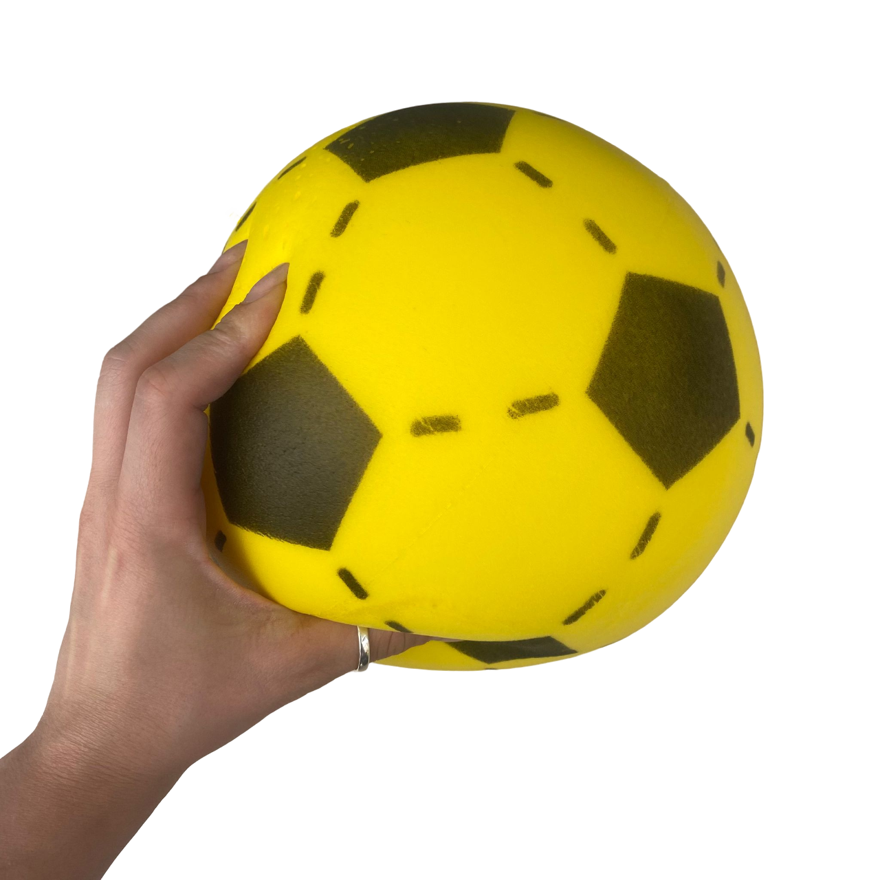 Contes pallone in spugna 82g diametro 12cm giallo
