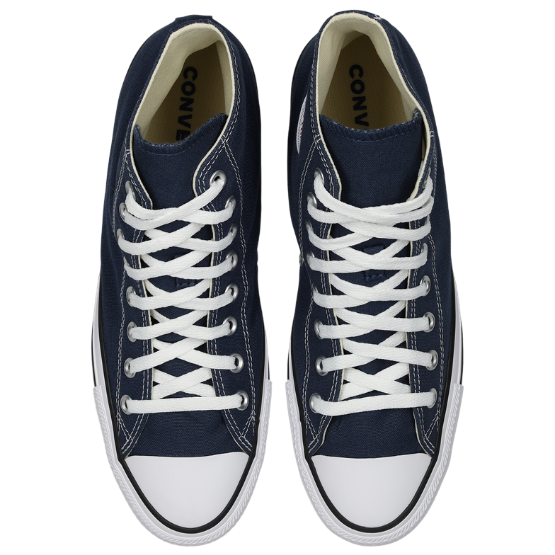 Vista dall'alto Chuck Taylor All Star HI Junior 3J233C, sneakers blu autentiche per ragazzi