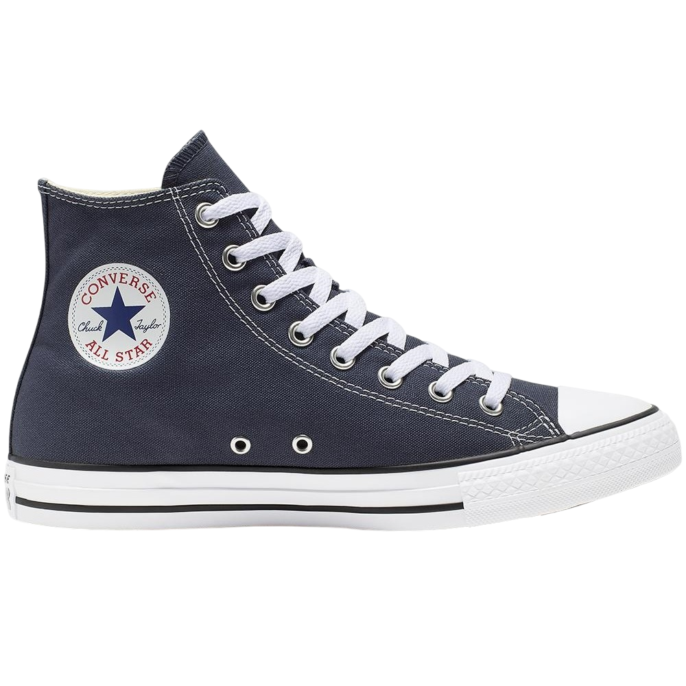 Sneakers Converse All Star Chuck Taylor Classic M9622C blu unisex in tela canvas con design alto iconico, vista laterale