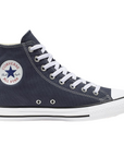 Sneakers Converse All Star Chuck Taylor Classic M9622C blu unisex in tela canvas con design alto iconico, vista laterale