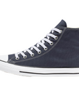 Sneakers Converse All Star Chuck Taylor Classic M9622C blu unisex in tela canvas con design alto iconico, vista laterale esterna