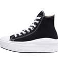 Sneakers Converse All Star Chuck Taylor Move Donna 568497C nere alte in tela con tecnologia Move, vista esterna