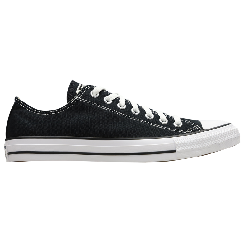 Sneakers Converse All Star Chuck Taylor OX M9166C nere unisex in tela canvas con design basso low-top, vista laterale