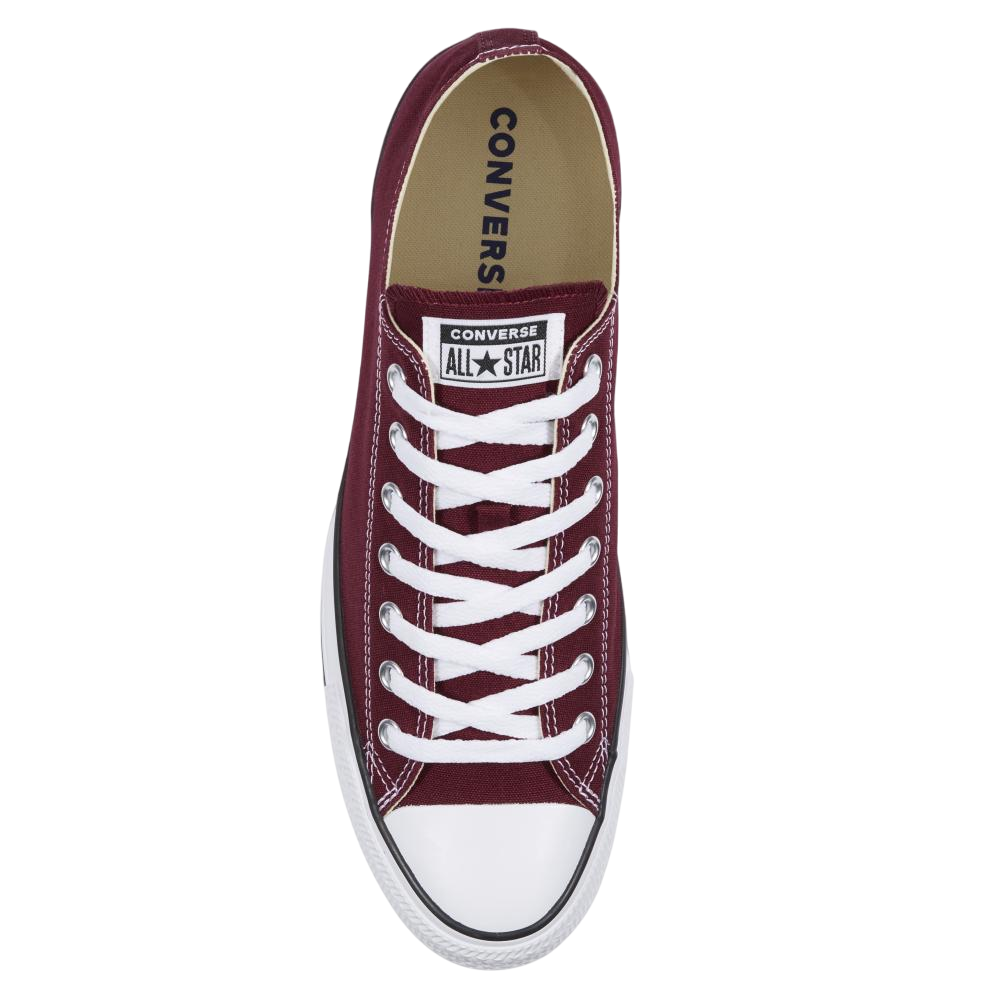 Sneakers Converse Chuck Taylor All Star Classic M9691C marroni unisex in tela, scarpe casual iconiche comode e versatili per uomo e donna, vista dall'alto