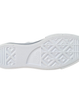 Converse Chuck Taylor All Star Platform 561676C sneakers alta donna in pelle bianco-nero con zeppa, vista suola