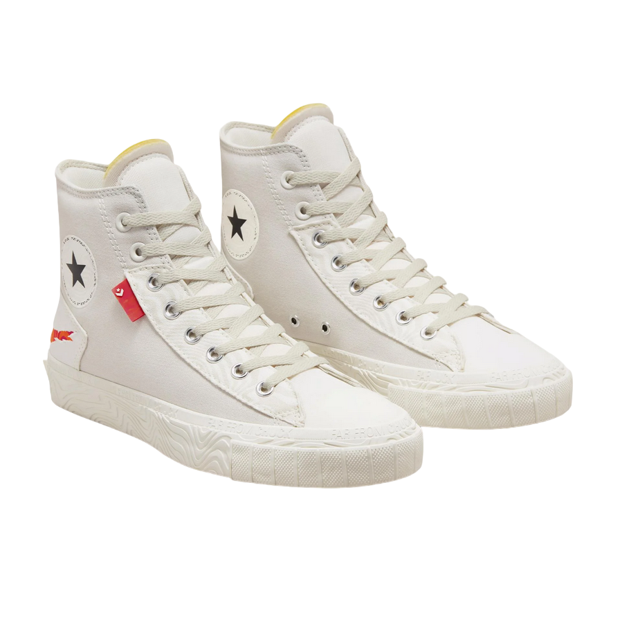 Converse Chuck Taylor Alt Star Tear Away sneakers alta A00794C Light Bone/Bianco vintage coppia