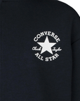 Converse felpa con cappuccio e cerniera 9CF391-023 nero