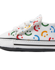 Converse scarpa da culla Chuck Taylor All Star Cribster Easy-On A06353C bianco-fantasia