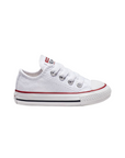 Converse scarpa sneakers da bambini Chuck Taylor All Star Classic 7J256C bianco
